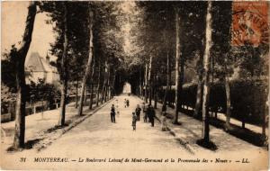 CPA MONTEREAU - Le Boulevard Leboeuf de Mont-Germont et la Promenade (436857)