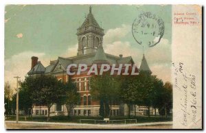 Old Postcard Adams County Court House Hastings Neb