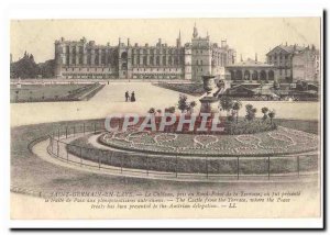 Saint Germain en Laye Old Postcard The castle took the roundabout of the terr...