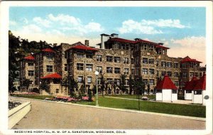 Woodmen, CO Colorado RECEIVING HOSPITAL Modern Woodmen/America ca1920's Postcard