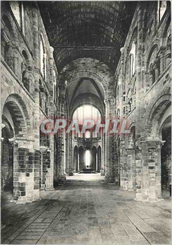 Modern Postcard Abbey of Mont St Michel (Manche) Abbey Church