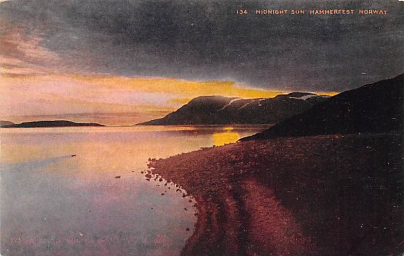 Midnight SUn Hammerfest Norway Unused 