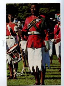 206409 FIJI Military Forces Band Vintage photo postcard