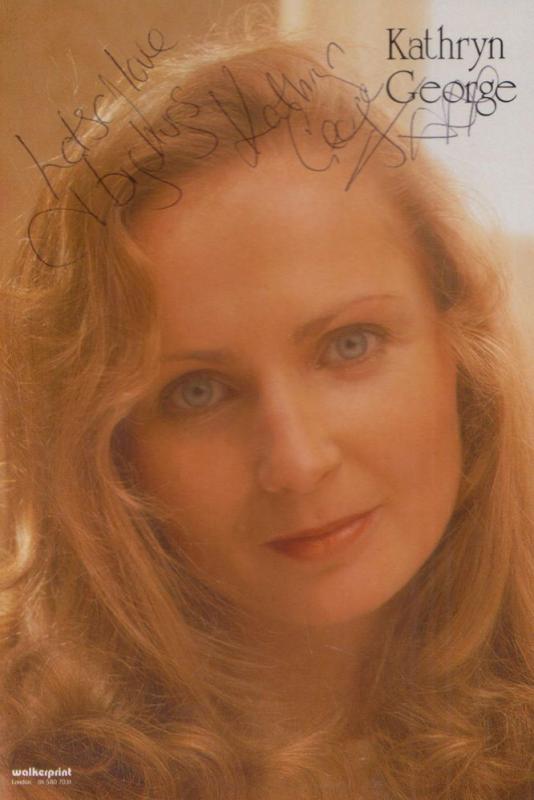 Kathryn George Hollyoaks Vintage Hand Signed Official Rare Cast Card Photo