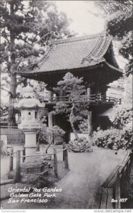 California San Francisco Oriental Tea Garden Golden Gate Park 1947 Real Photo