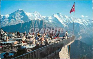 Modern Postcard Schynige Platte 2000m Eiger und Jungfrau