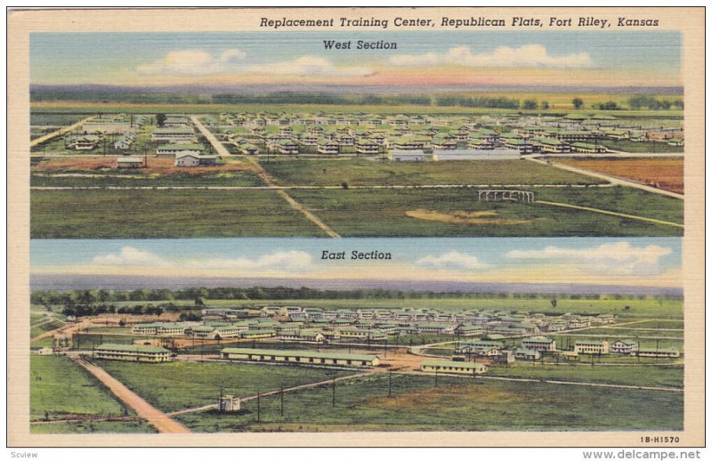 FORT RILEY, Kansas, PU-1942; Replacement Training Center, Republican Flats, W...