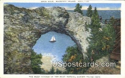 Arch Rock in Mackinac Island, Michigan