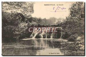 Old Postcard Ermenonville La Cascade