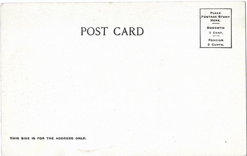 Second Avenue Looking North Seattle Washington Undivided Back