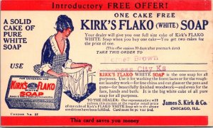 Advertising PC Kirk's Flako White Soap, James S. Kirk & Co Chicago, Illinois 