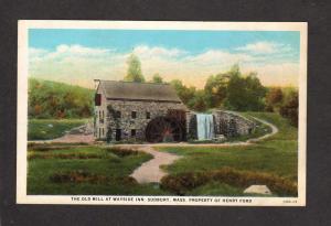 MA Old Water Mill Wayside Inn Hotel Sudbury Mass Massachusetts Henry Ford