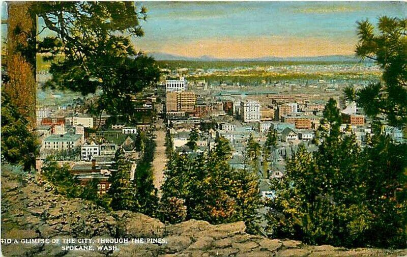 WA, Spokane, Washington, City View, Tichnor No. 43122