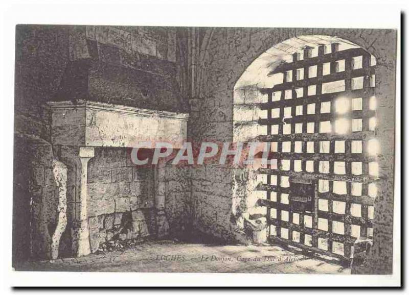 Old Postcard Loches The Dungeon Cage Duke & # 39Alencon