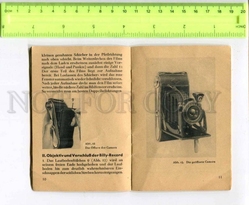 298906 ADVERTISNG AGFA Camera Billy-Record 7.7 24 pages BROCHURE illustrations