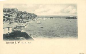 Vintage Postcard Ventnor Isle of Wight Boats and Harbor Engand UK