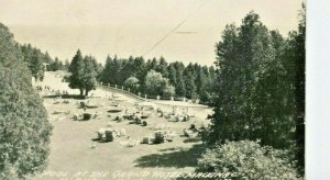 Postcard RPPC View of Pool at Grand Hotel in Macinac Island, MI.      T9