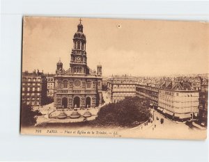 Postcard Place it Église de la Trinité, Paris, France