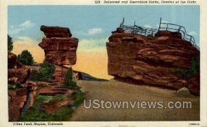 Balanced Rock and Steamboat Rock Garden of the Gods - Colorado Springs s, Col...