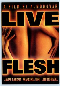 Risque Advertising LIVE FLESH Film by ALMODOVAR Soundtrack 1998~4x6 Postcard