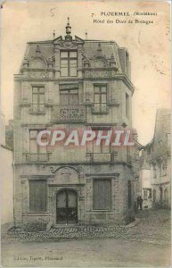 Old Postcard Ploermel Morbihan Hotel des Ducs de Bretagne