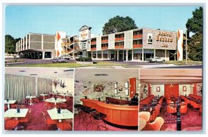 c1950's Admiral Ben Bow Inn Motel Memphis Tennessee TN Multiview Postcard