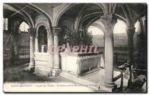 Saint Maixent Old Postcard Crypt of the & # 39eglise Tombs maixent St and St ...