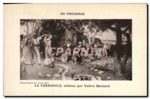 Old Postcard En Provence La Farandole table by Valere Bernard