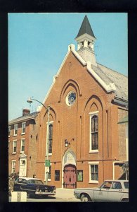 Dover, Delaware/DE Postcard, Wesley Methodist Church, 1950's Cars