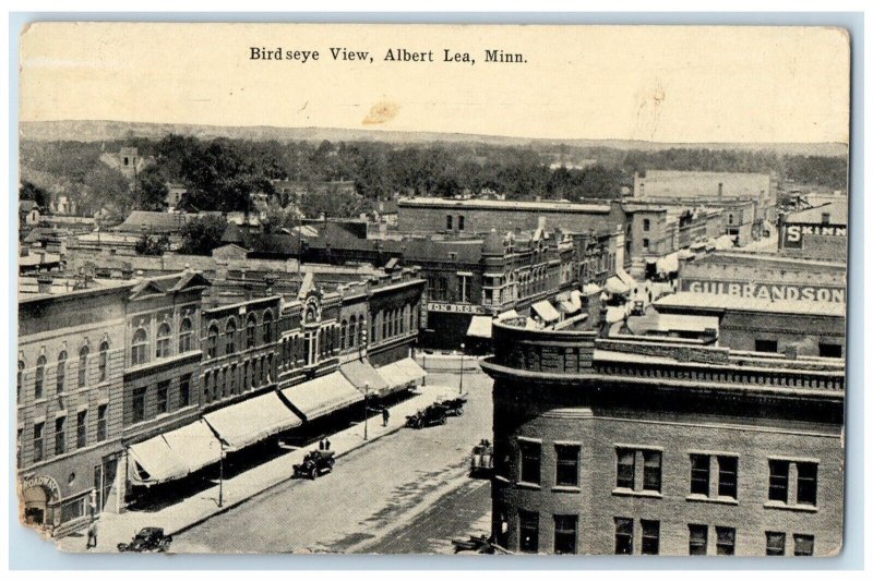 1916 Birds Eye View Exterior Building Albert Lea Minnesota MN Vintage Postcard