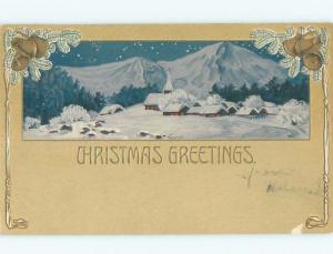 Divided-Back CHRISTMAS SCENE Great Postcard W8622