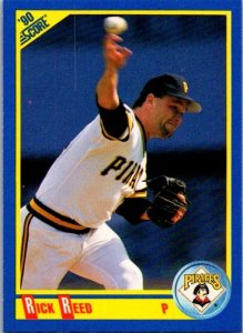 1990 Score Baseball Card Rick Reed Pittsburgh Pirates sk2584