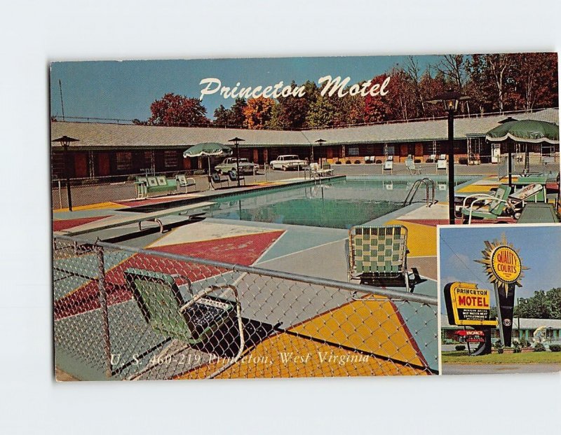 Postcard Princeton Motel Princeton West Virginia USA