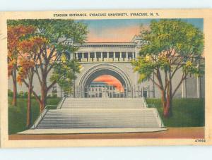 Linen FOOTBALL STADIUM AT SYRACUSE UNIVERSITY Syracuse New York NY L7977