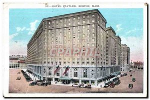 Postcard Old Statler Hotel Boston Mass