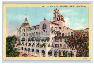 Vintage Rotunda Wing Mission Inn Riverside Califonia Postcard P148