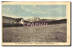 Old Postcard Col des Aravis Chalet Hotel and Mont Blanc