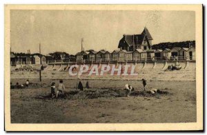 Postcard Old Bernieres sur Mer Beach West Coast