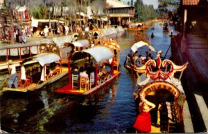 Mexico Xochimilco The Floating Gardens 1957 American Airlines Card