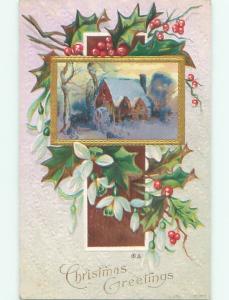 Divided-Back CHRISTMAS SCENE Great Postcard AA0236