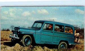 JEEP 4-WHEEL Drive UTILITY WAGON   c1950s    Advertising    Postcard