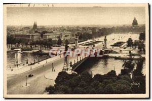Postcard Old Paris Pont Alexandre III and the Esplanade des Invalides