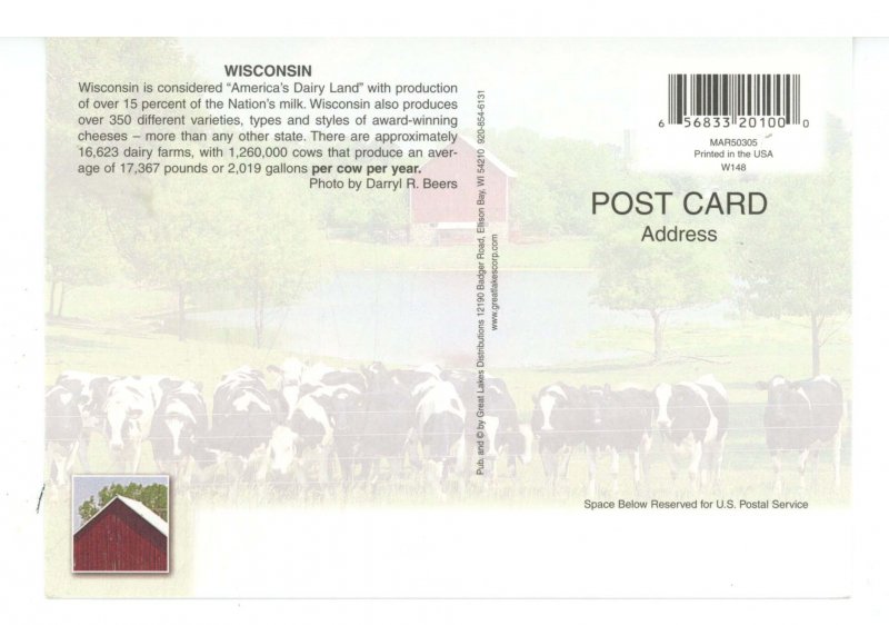 WI - Wisconsin Map & Highlights   (continental size)