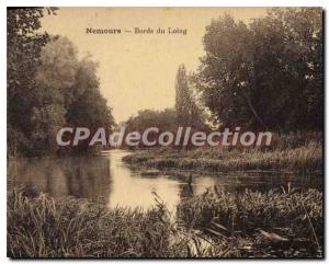 Postcard Old Nemours Banks of the Loing