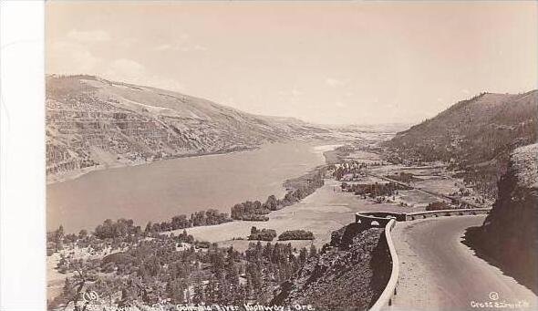 Oklahoma Rowena oint Columbia River Highway Real Photo RPPC