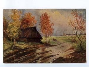 249017 Russia ZOTOV village view autumn Vintage postcard AL #1