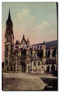 Old Postcard Senlis La Cathedrale