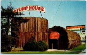 Postcard - Stump House - Eureka, California