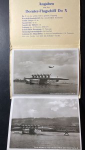 10 Original Dornier DOX Seaplane Flying Boat Photos RPPC Postcards