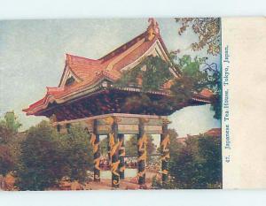 Old Postcard JAPANESE TEA HOUSE Tokyo Japan F5063